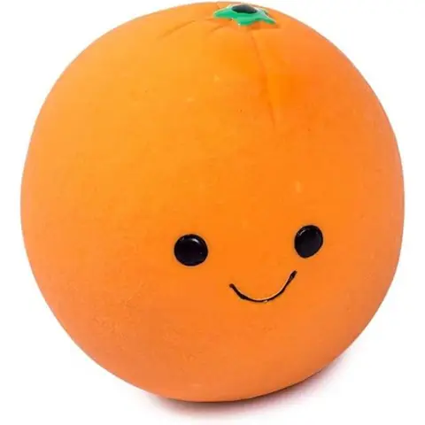Petface Foodie Faces Latex Orange Dog Toy Large