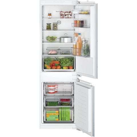 Bosch Series 2 KIN86NFE0G 177cm Fully Integrated 60/40 Fridge Freezer - Total NoFrost - 260L - Fixed Hinge - E Rated