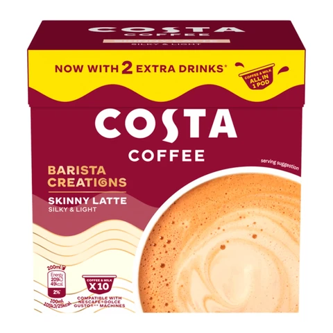Costa Dolce Gusto One Pod Skinny Latte 10 Pods