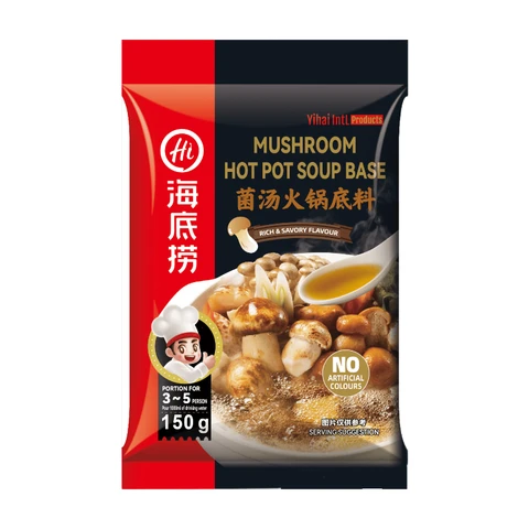Haidilao Assaisonnement pour fondue chinoise saveur champignon - 150 g