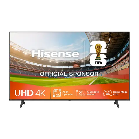 Hisense 75E6NT 75 Zoll 4K UHD Smart-Fernseher - Präzise Farben, HDR, Dolby Vision, 60 Hz, Dreifach-Tuner, WLAN, HDMI 2.1, Bluetooth, Alexa integriert - Schwarz [2024] [Energieeffizienzklasse E]