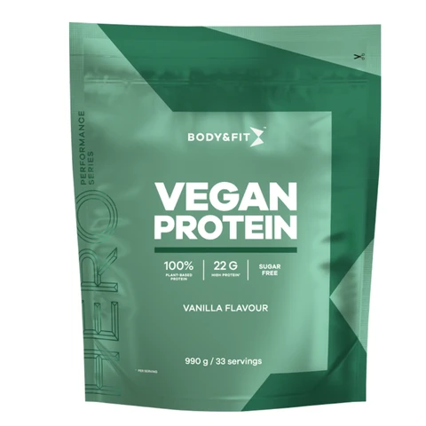 Body&Fit Vegan Protein Smooth Vanilla 990 grams (33 shakes)
