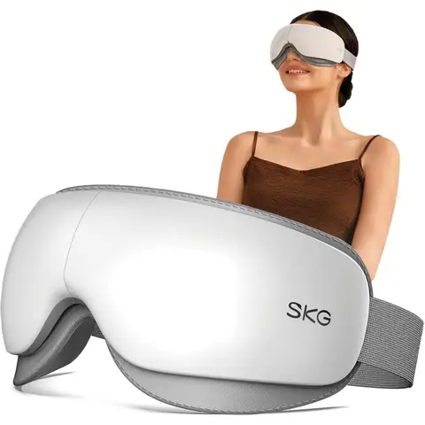 SKG ES500 Eye Massager Low noise & Ultra soft skin-friendly PU Relieve eye strain Gift for lover