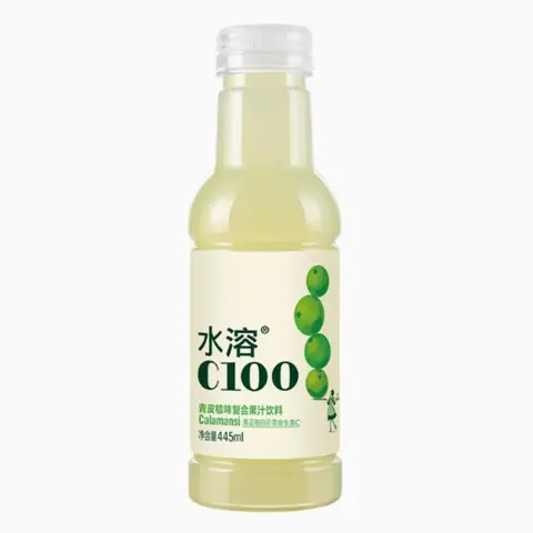 Nongfu Spring Water-vitamin C(green peel orange flavor) 445ml 农夫山泉水溶C100（青皮桔味）445ml/瓶*15