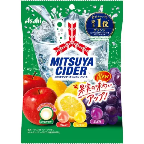 Mitsuya Cider Assorted Fruits Candy 112g/bag 炭酸果実糖 112g/袋