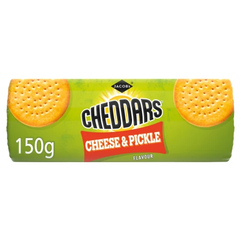 Jacob's Cheddars Cheese & Pickle Crackers 150g