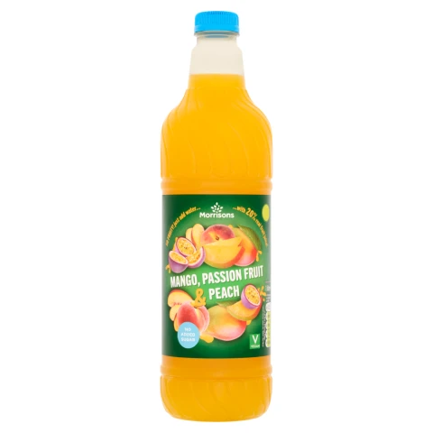 Morrisons Mango, Peach & Passionfruit Squash 1l