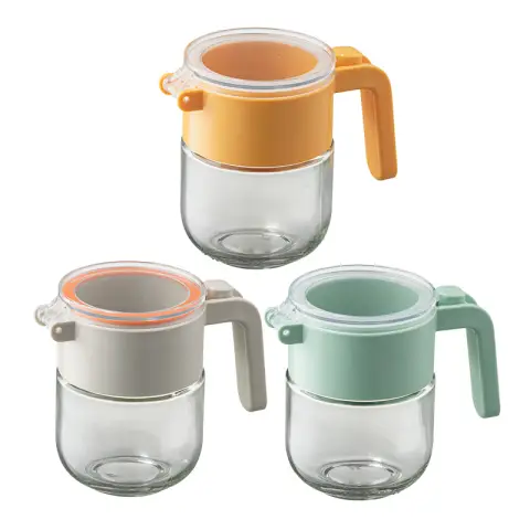 Maxcook Airtight Moisture-Proof Glass Spice Jar - 3 Pcs