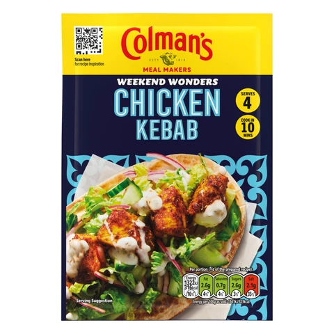 Colmans Big Night In Chicken Kebab 30g
