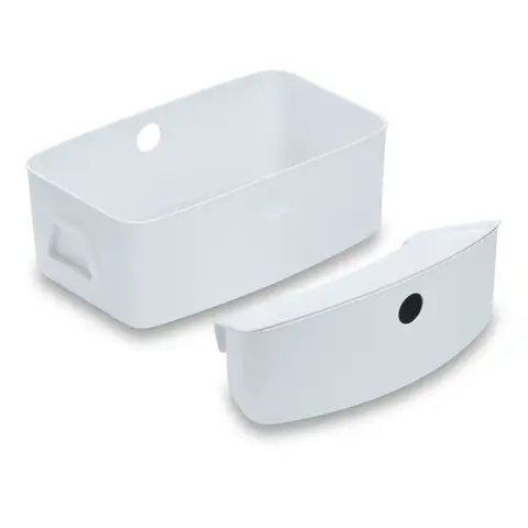 Hauck Storage Boxes for High Chair - Set of 2 (Large and Small Box) - White
