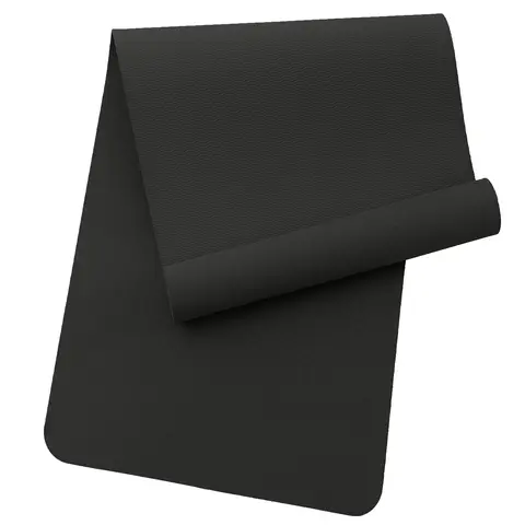 Good Nite Yogamatte Trainingsmatte für das Heim-Fitnessstudio rutschfeste Yogamatte für Damen und Herren dicke Trainingsmatte mit Tragegurt umweltfreundliches TPE 183 x 61 x 0,6 cm (Schwarz)