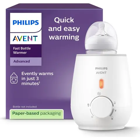 Philips Avent flessenwarmer - verwarmt in 3 minuten - geleidelijke ontdooiing - houdt de melk warm - eenvoudig te bedienen - verwarmt ook babyvoeding - compatibel met alle Avent flessen - SCF355/09