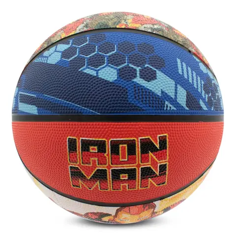 Hy-Pro Basketball Marvel Iron Man Blue/Red Size 5