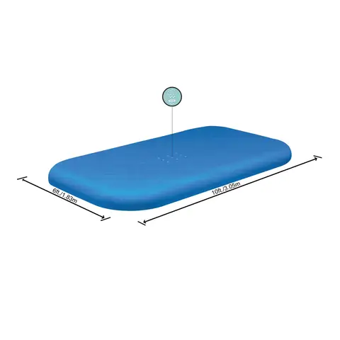 Bestway®  10' x 6'/3.05m x 1.83m Rectangle Pool Cover