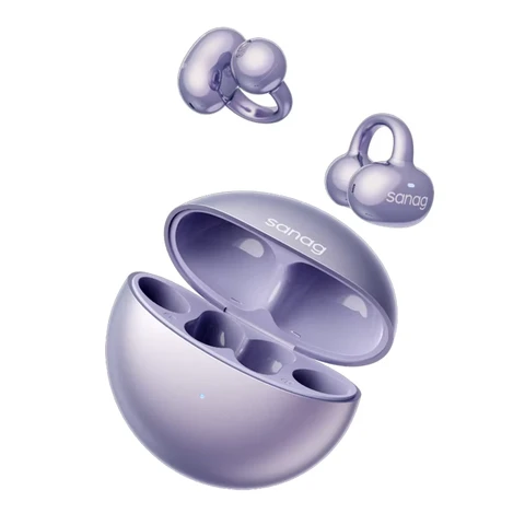 Sanag S6S Outdoor Sports Wireless Earphones Open-Ear Microphone with Touch-Activated Headphones S-S6S-Headphones-Purple