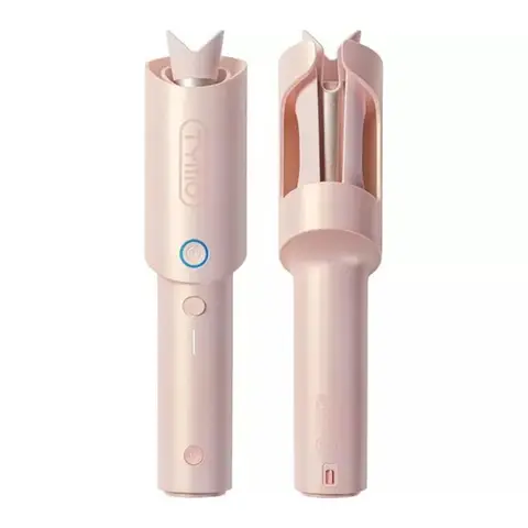 TYMO CurlGo Cordless Automatic Curling Iron, Portable Hair Curler, Beach Waves Curling Wand, 3 Temp Settings, Rechargeable & Dual Voltage, Pink, HC520P, Top Gift Picks