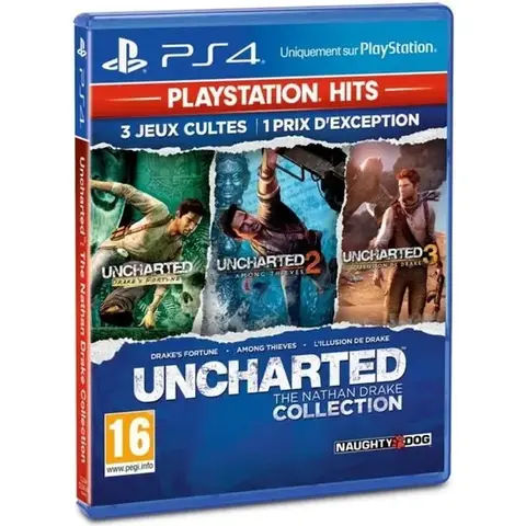 Sony PlayStation Hits Uncharted The Nathan Drake Collection PS4 - Jeu vidéo d'action-aventure - Version physique avec CD en français - 1 joueur - PEGI 16