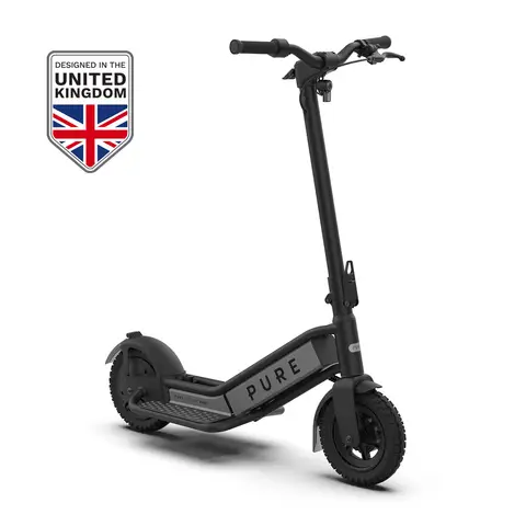 Pure Escape Pro+ Folding Electric Scooter – Black