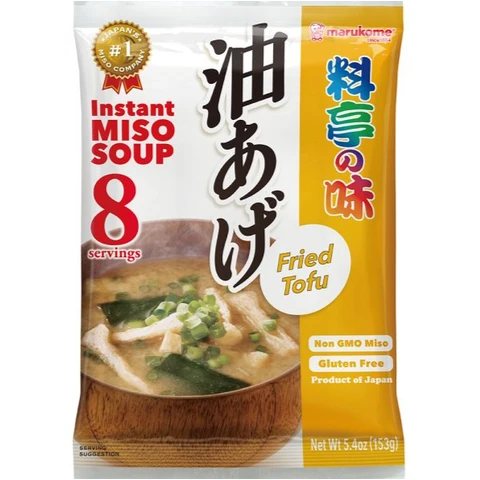 Marukome Instant Miso Soup Ryoutei No Aji Fried Tofu Flavour 153g