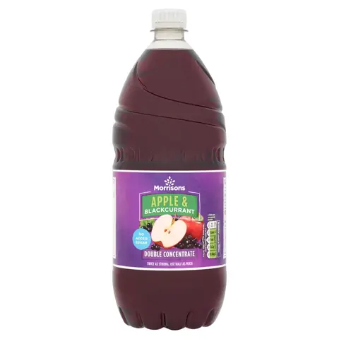 Morrisons Apple & Blackcurrant Squash Double Concentrate 1.5L