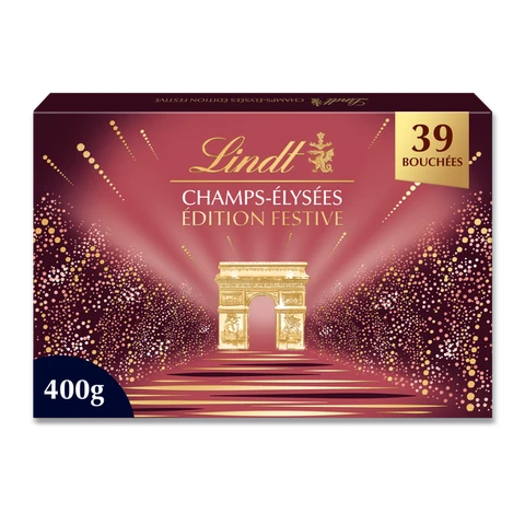 LINDT Champs Élysées Festive Edition Assorted Chocolates Box 400 g