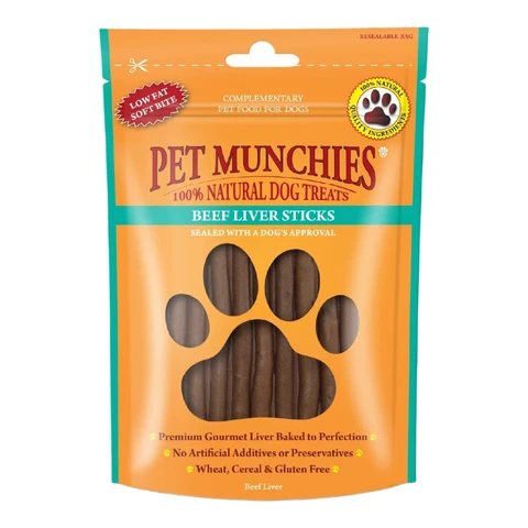 Pet Munchies Beef Liver Sticks 90g