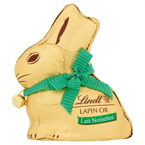 Lindt - Moulage LAPIN OR - Chocolat Lait Noisettes