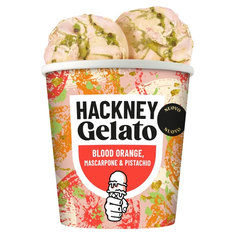 Hackney Gelato Blood Orange, Mascarpone & Pistachio 420ml