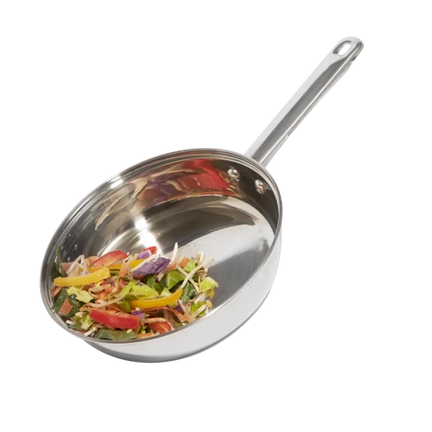 Sabichi 24Cm Essential S/S  Frypan With Glass Lid