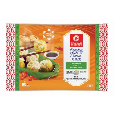 HOA NAM Sachet de 50 bouchées vapeur au poulet surgelées - 300 g