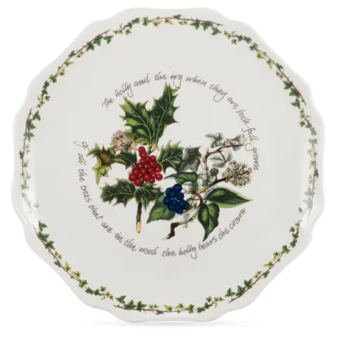 Portmeirion The Holly & The Ivy Scalloped Platter – Single