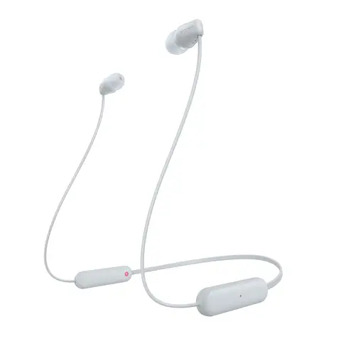 Sony WI-C100 Wireless Neckband Earphones (White)