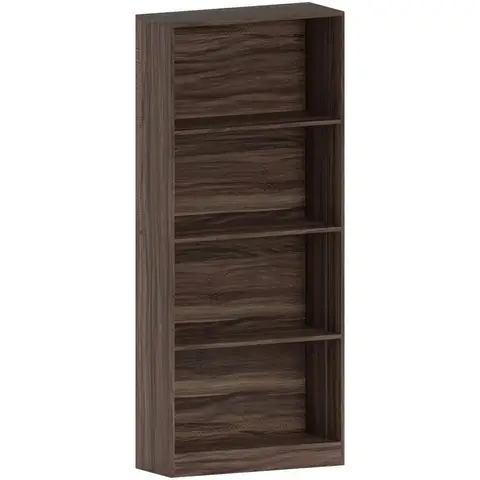 Vida Designs Bookcase Cambridge 4 Shelves Walnut Large