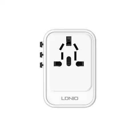 LDNIO All-in-1 Universal Adapter - White