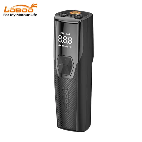 LOBOO CP06 Portable Air Compressor | 5000mAh Tire Inflator, Power Bank & LED Light (150 PSI)