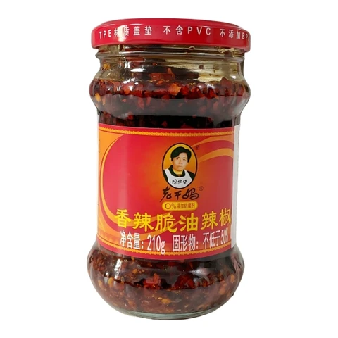 LaoGanMa pittige krokante chili-olie 210 g