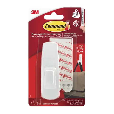 17003 LARGE COMMAND HOOK PK6   NT