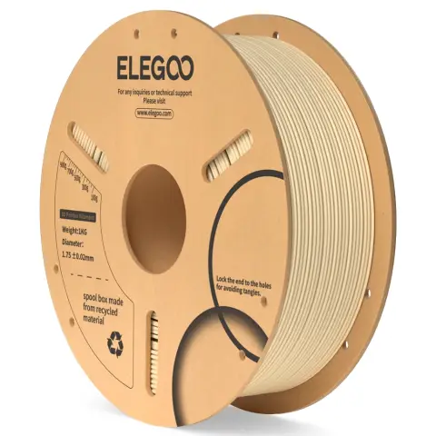 Elegoo PLA Filament 1kg Paper Spool-Beige(10 spools/ctn)