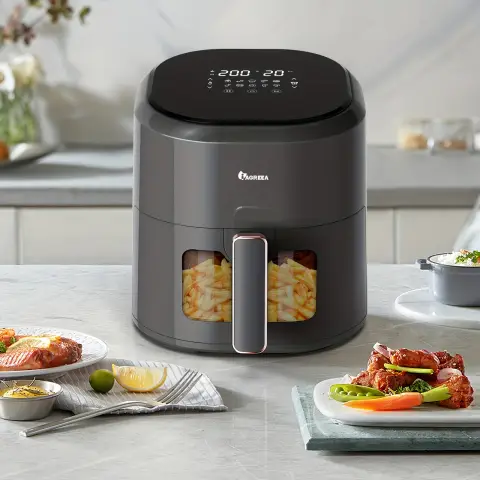 Iagreea 5QT Large Capacity Smart Air Fryer, 10 Functions PowerFailure Low Fat Roast