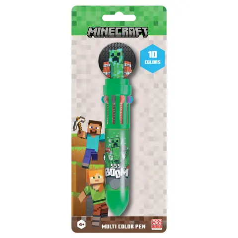 Minecraft Creeper 10 Colour Pen
