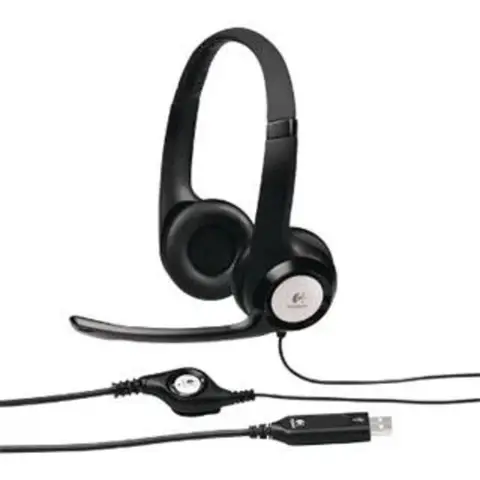 The Logitech Stereo Headset H390 USB Graphite