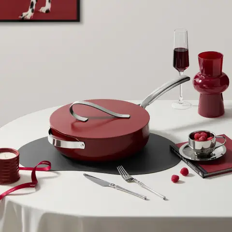 VELOSAN Free Ribbon Series - 30cm Cast Aluminium Wok with Lid