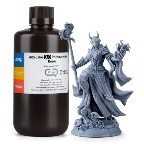 Elegoo ABS-Like 3.0 Resin 1kg-Grey(12 bottles/ctn)