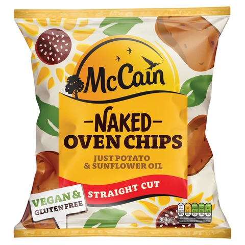 McCain Naked Oven Chips Straight 900 g