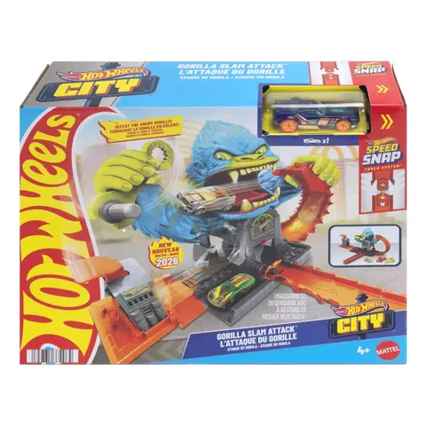 HOT WHEELS City Gorilla Repair Shop Play Set