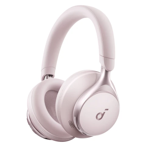 soundcore by Anker, Space One, Active Noise Cancelling Headphones, 2X Stronger Voice Reduction, 40H ANC Playtime, App Control, LDAC Hi-Res Wireless Audio, Comfortable Fit, Clear Calls, Bluetooth 5.3