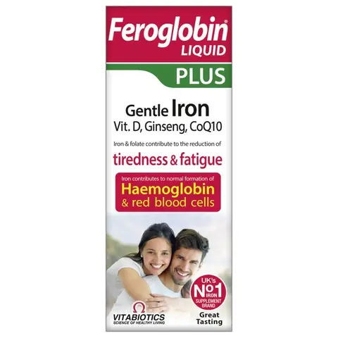 Vitabiotics Feroglobin Plus Iron Energy Support Liquid - 200ml