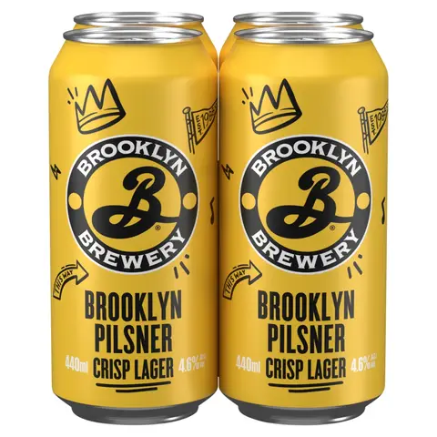 BROOKLYN Pilsner 4 x 440ml - 4.6%