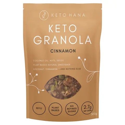 Keto Hana Cinnamon Keto Granola 300g