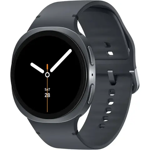 Samsung Galaxy Watch8 44mm (LTE + Bluetooth/Wi-Fi, Silver, eSIM) - Graphite